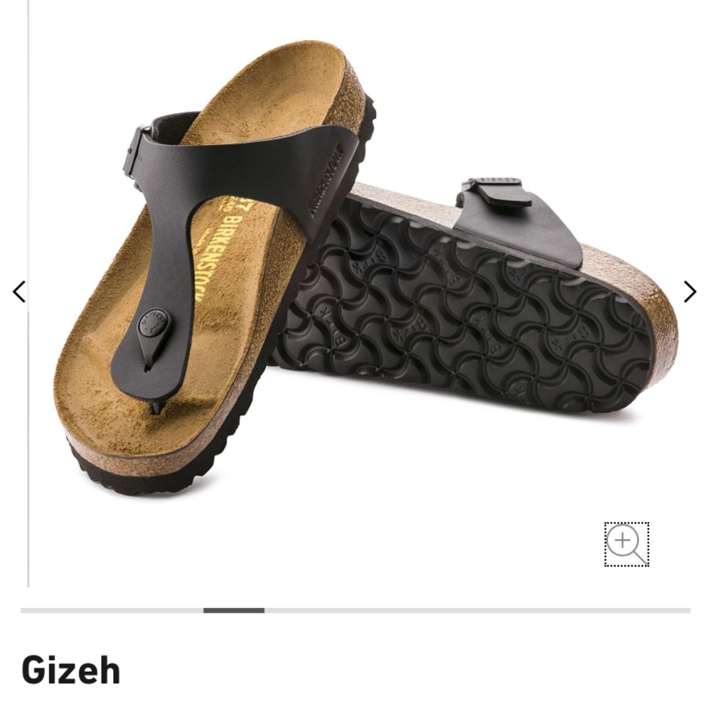 Birkenstock Gizeh Sandals -Black - Size 39 (8-8.5)